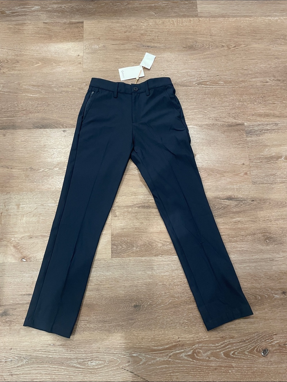 Quince Kids Navy Straight-Leg Casual Pants